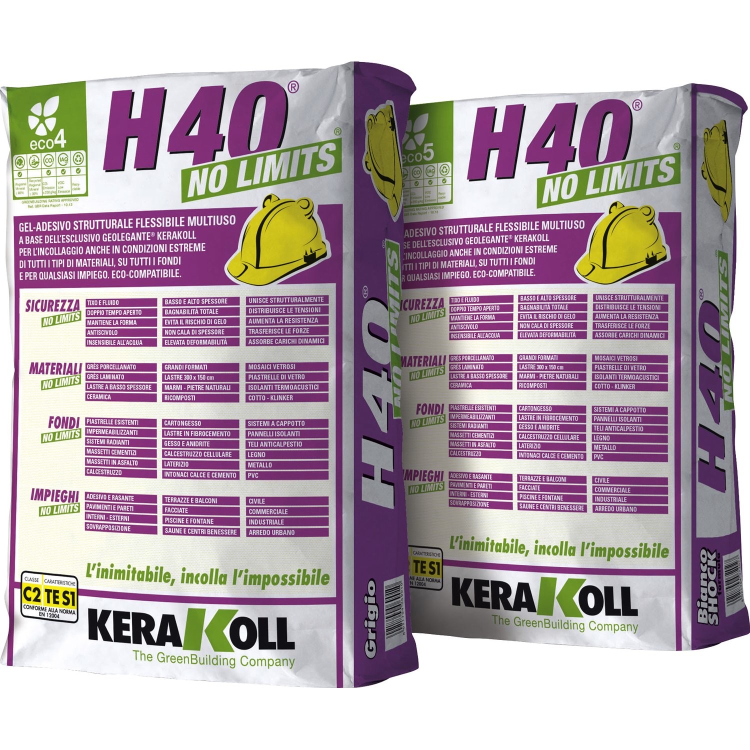 H40 No Limits KERAKOLL colla per ceramica e pietre naturali vendita, prezzo