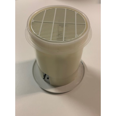 Griglia di ventilazione con valvola termostatica per fori diametro 100 mm e 110 mm