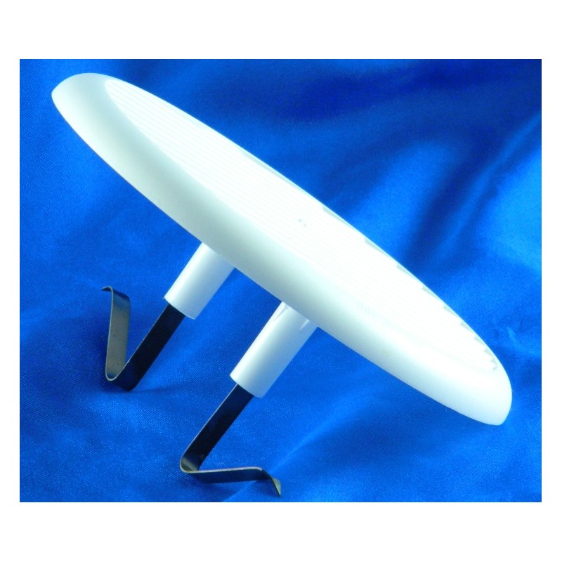 Griglia di aerazione in plastica ABS bianca per fori da diam. 80 mm a 125 mm