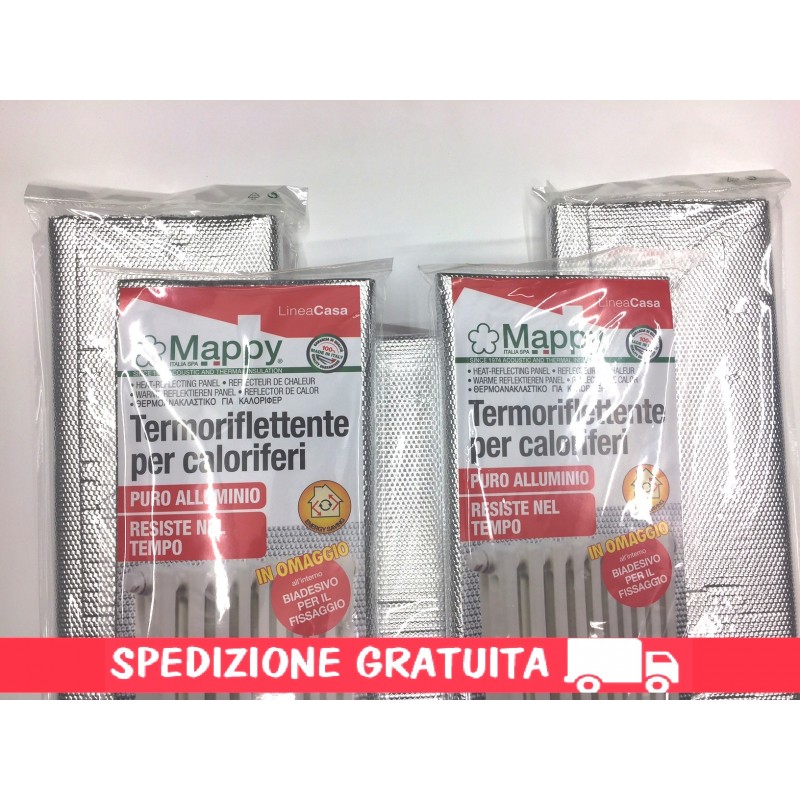 5 Pannelli termoriflettenti di alta qualità per caloriferi Termoflex PLT  100 x 70 cm vendita, prezzo