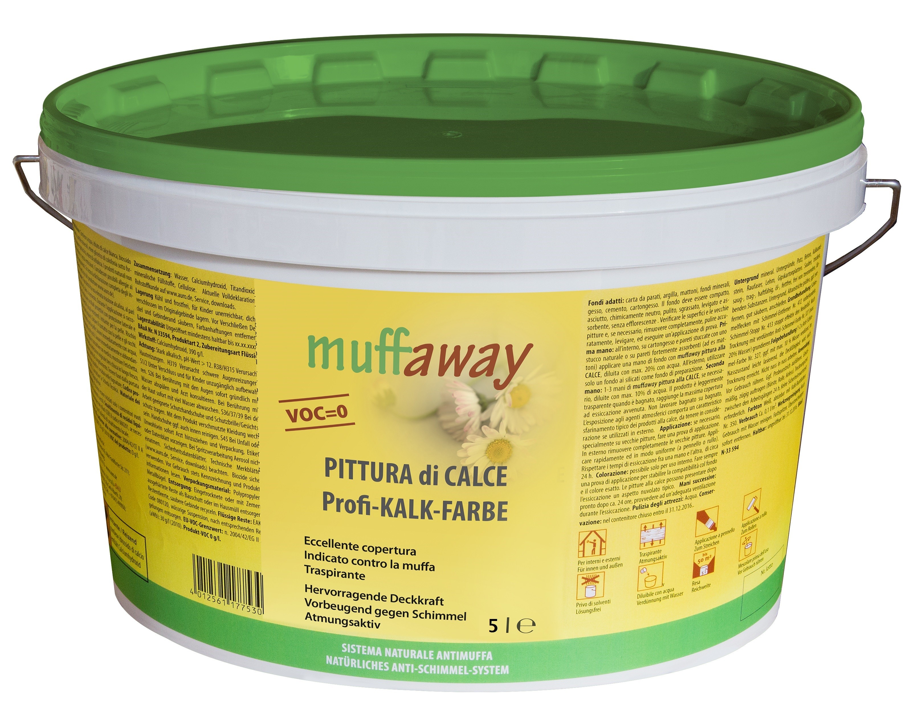 Pittura di calce antimuffa naturale - Muffaway